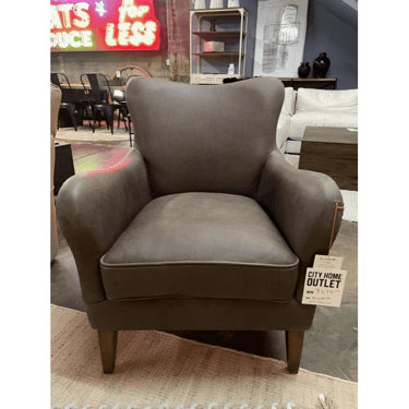 Gable Leather Accent Chair