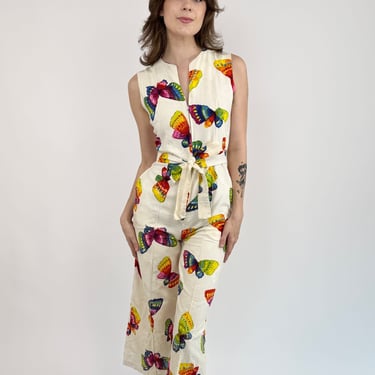 Floating on Air 60s Butterfly Jumpsuit