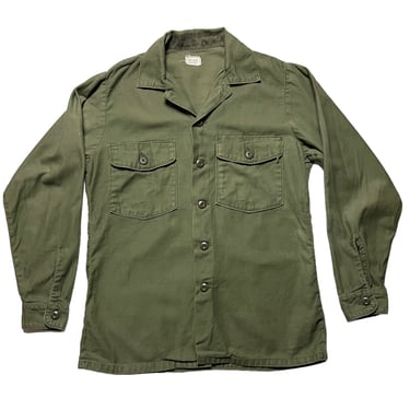 Vintage 1970s OG-107 US Army Utility Shirt ~ fits M ~ Military Uniform ~ 