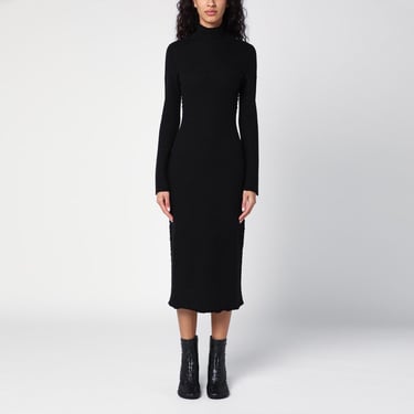 Bottega Veneta Women Black Wool Turtleneck Dress