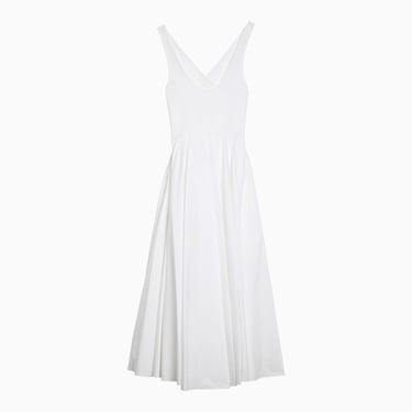 Alaia White Cotton Tank Dress Women