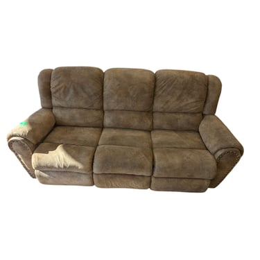 Rustic Gold w/ Gold Studs Couch w/ 2 Recliners