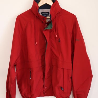 Vintage 90s/Y2K Nautica Windbreaker Jacket Red Men's Size Large Used Retro 