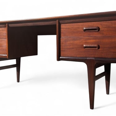 Mid Century English Modern Teak Vanity by Younger Co. 