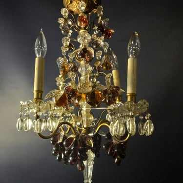 Antique Glass Fruit Chandelier Project 17 x 23