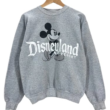 Mickey Mouse Disneyland Resort Gray Crewneck Sweatshirt Small EUC