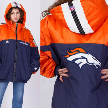 Vintage Denver Broncos Pro Player Puffer Jacket Fits L/XL 