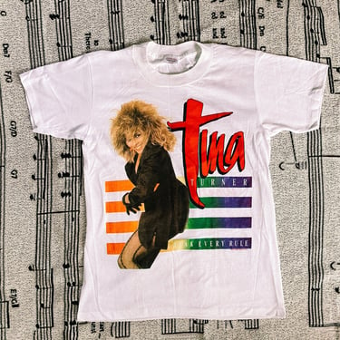 Vintage “Tina Turner” Break Every Rule Concert Tshirt