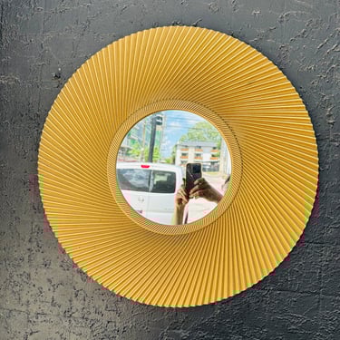 Gold Enamel Sunburst Mirror