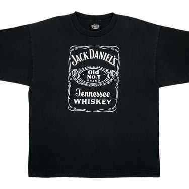 Vintage 90s Jack Daniels Tennessee Whiskey Made in USA Promotional Graphic T-Shirt Size XLarge/XXL 