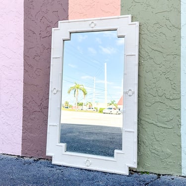 Palm Beach Style Faux Bamboo Mirror