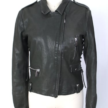 Barbara Bui Lamb Leather Moto Jacket