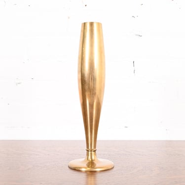 Art Deco Bronze Tall Bud Vase by Dirilyte