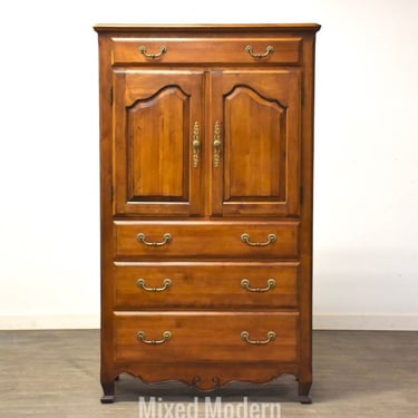 Ethan Allen Country French Armoire Dresser 