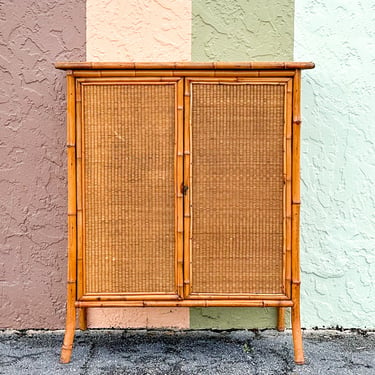 West Indies Style Bamboo Cabinet