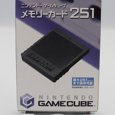 Nintendo GameCube 251 Blocks Memory Card CIB Complete New (Open Box) Japan 