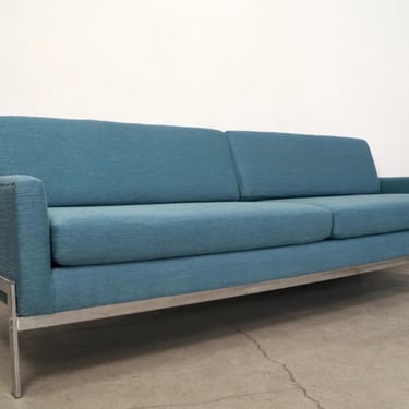 1960’s Mid-Century Modern Knoll Style Chrome Sofa 