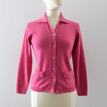 Vintage Pink Sweater Cardigan