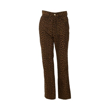 Fendi Brown Cheetah Print Pants