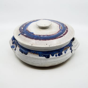 Vintage Lidded Stoneware Steaming Pot 