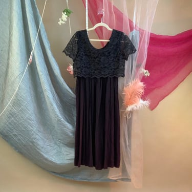 90’s lace babydoll dress, black lace grunge dress, vintage lace dress xs 
