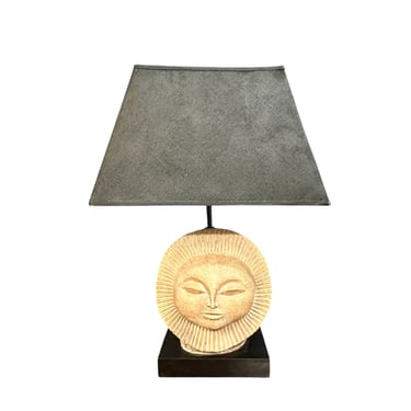 Mid-Century Modern Sun Face Table Lamp by Paul Bellardo by Austin Products Inc.