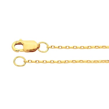 14K GOLD FILLED LONG BOX LINK CHAIN