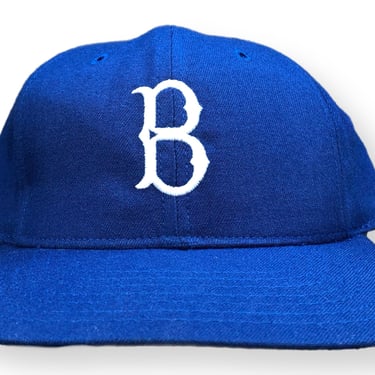 Vintage 70s/80s Brooklyn Dodgers Baseball Roman Pro Made in USA 7 1/2 Fitted MLB Hat Cap 