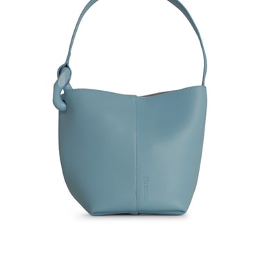 Jw Anderson 'Corner' Bucket Bag In Light Blue Leather Women