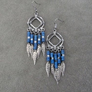 Gunmetal chandelier earrings 