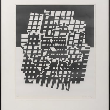 Victor Vasarely &quot;Ixion&quot; Serigraph, ca. 1955