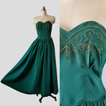 1950's Prom Dress 50s Ballgown 50's Evening Wear Women's Vintage Dress Size 2 / XS 