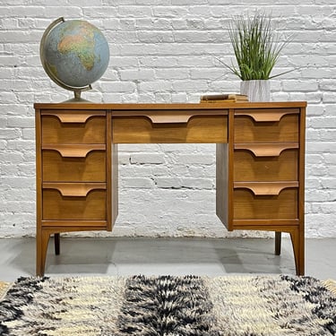 Mid Century MODERN WALNUT DESK by Johnson Carper, c. 1960s 