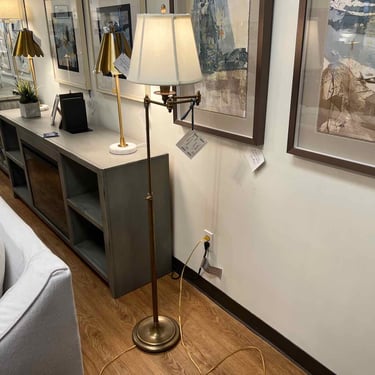 Extendable Brass Floor Lamp