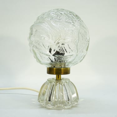 Vintage Desk Lamp / Table Lamp /  Bedside Lamp / Pop Art / Mid Century Modern / 70s Lamp / Retro Light / Space Age / Glass Lamp / Atomic 