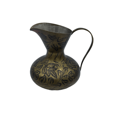 Ornate Heavy Brass Pitcher