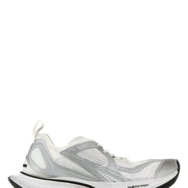 Balenciaga Women Two-Tone Mesh And Fabric Circuit Sneakers