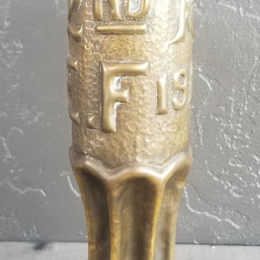 Antique Trench Art Vase Dated 1918-19 