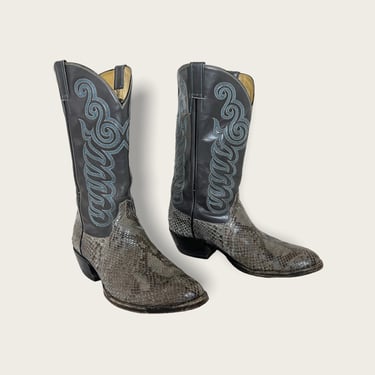 Snakeskin motorcycle boots on sale