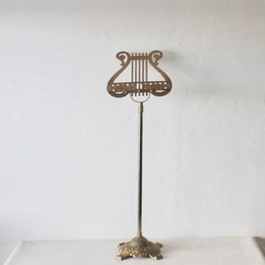 Italian Style Brass Neoclassical Style Adjustable Music Stand 