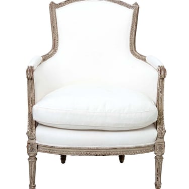 Louis XVI Style Antique Bergere Chair