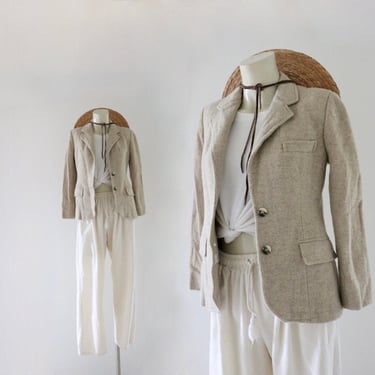 wool tweed jacket - xs - see details 