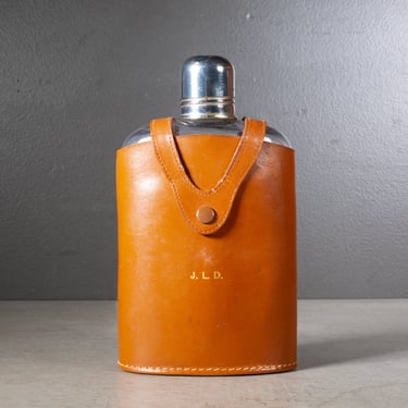 Mid-century Herz Germany Glass Flask c.1960