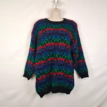 Vintage 90s Rainbow Sweater 