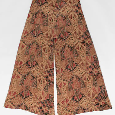 Vintage Nicole Farhi silk palazzo trousers - Medium / Large 