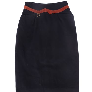 1980s Gucci Cashmere Trompe L'oeil Skirt*