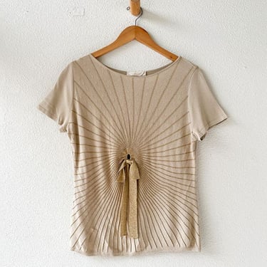 Valentino Vintage Small Top - Gold Metallic on Garmentory