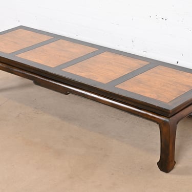 Michael Taylor for Baker Furniture Far East Collection Chinoiserie Walnut Coffee Table, 1960s