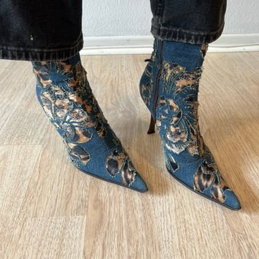 Vintage 90’s  Vicini  Denim Ankle Boots by VintageRosemond