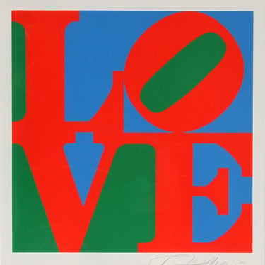 Robert Indiana, The American Dream: Love, Screenprint, signed and numbered in pencil 